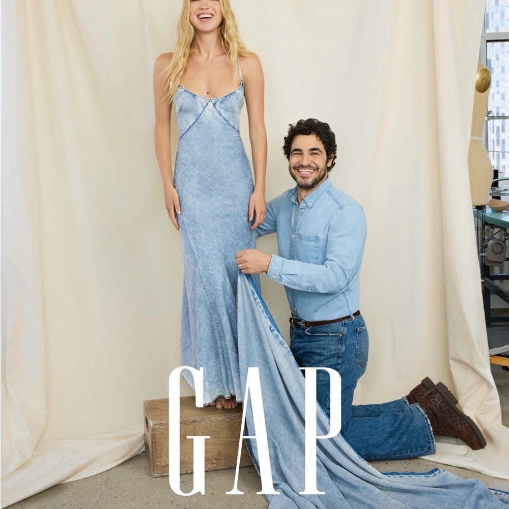 GAP Studio x Zac Posen Denim Maxi Dress